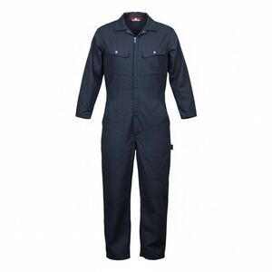 Craftsman Vtg One Piece Black Coveralls Utility Work Overalls Industrial Size L